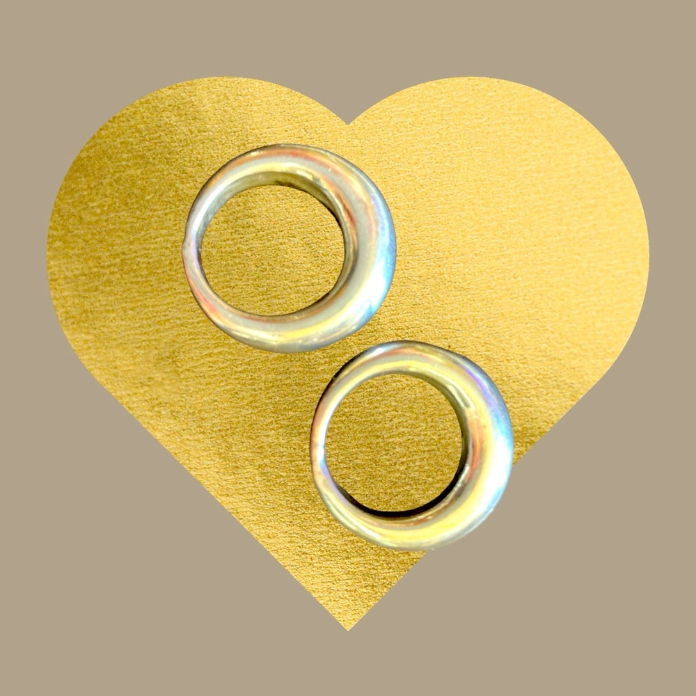 Sterling Silver Dome Rings